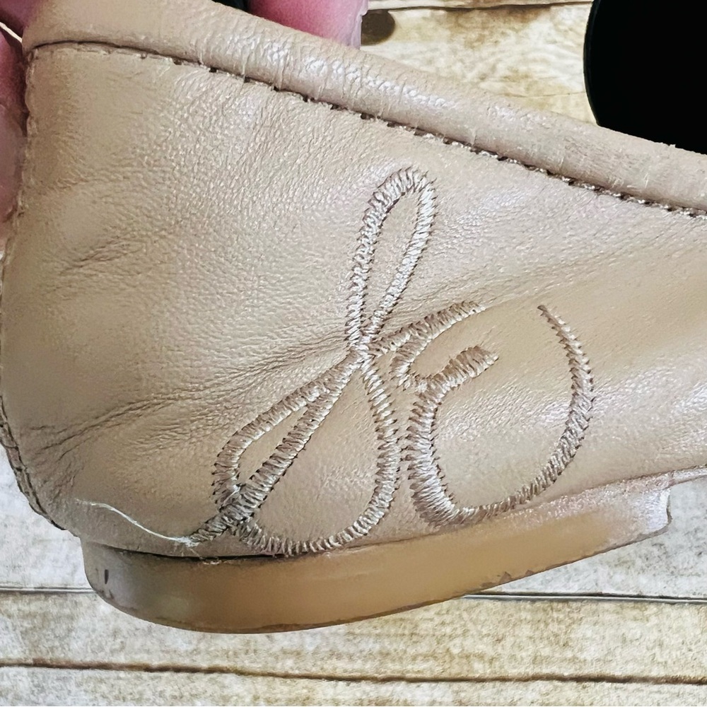 Sam Edelman Felicia Ballet Flats Beige Leather Bow Charm Shoes Womens 6M - Picture 13 of 16